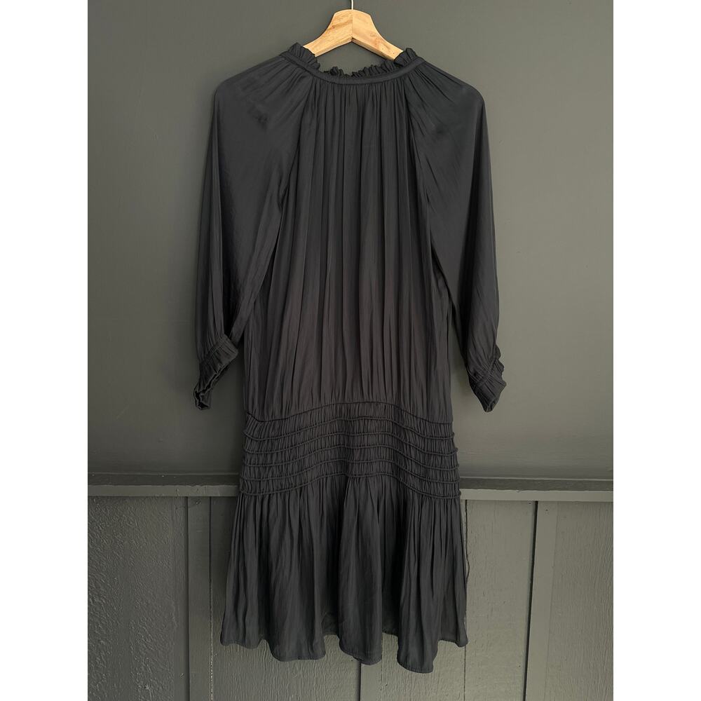 Ulla Johnson Olga Satin Mini Dress in Color Midnight Size 6 Estimate - Picture 9 of 11